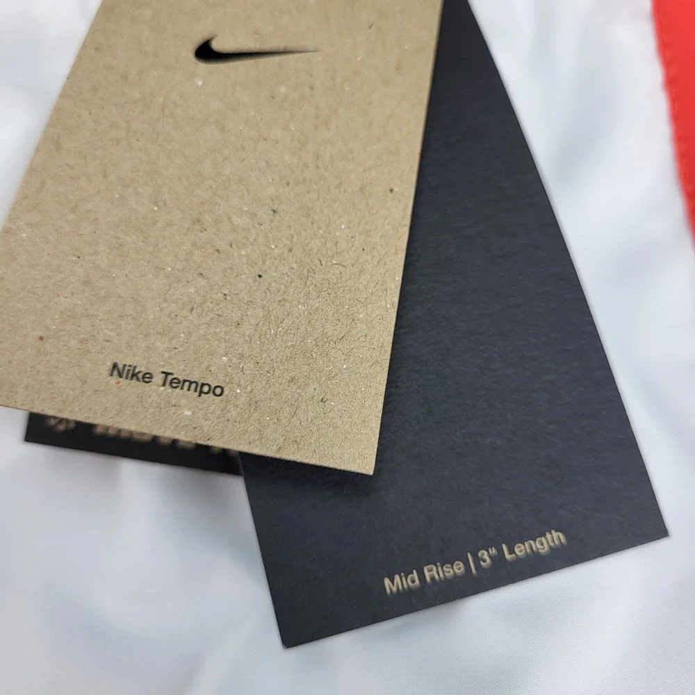 Nike Tempo Dri-FIT Womens XL 2 Pack White Bright Coral 3 Inch Running Shorts